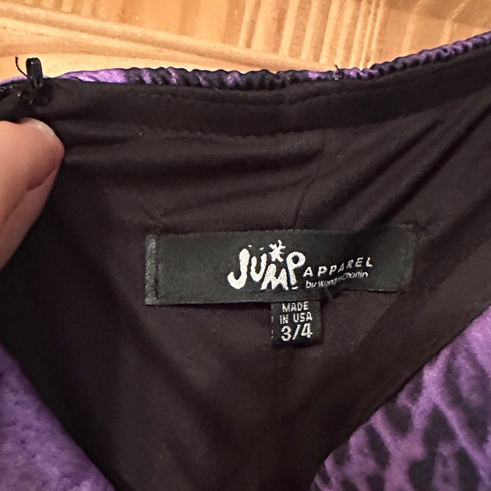 Purple and Black dress - Picture 2 of 5